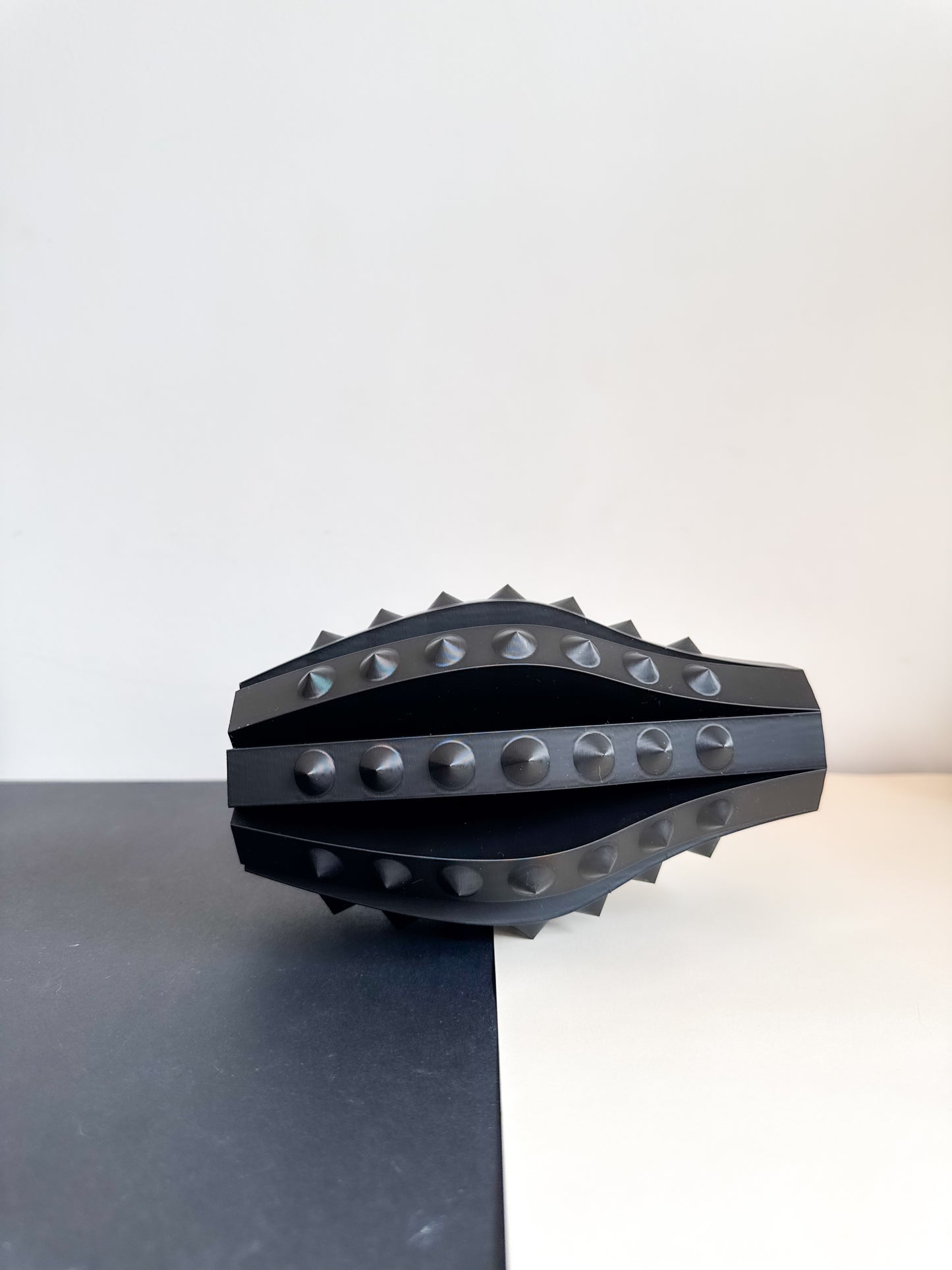 Rose Thorns – Black Spiked Vase
