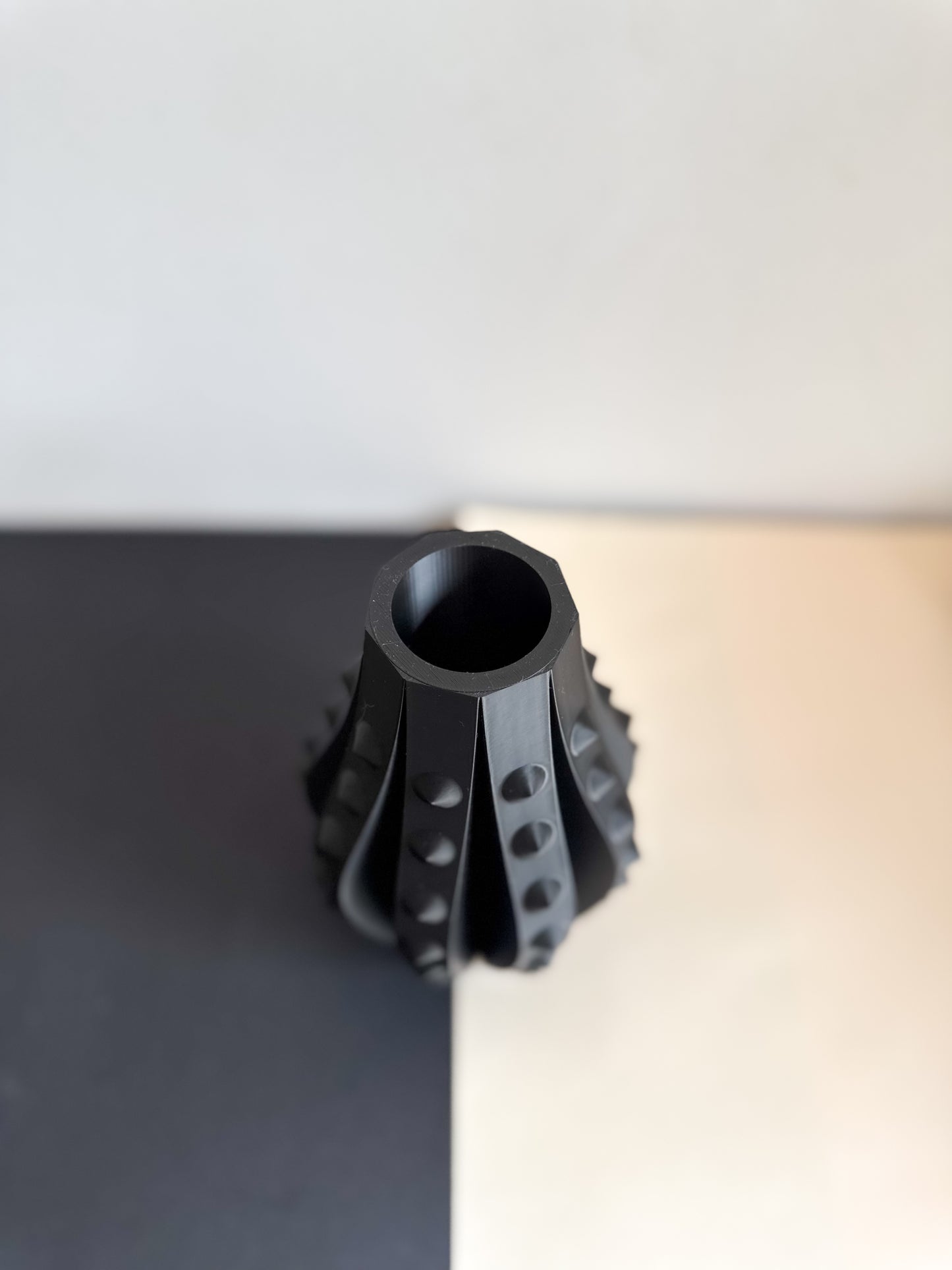 Rose Thorns – Black Spiked Vase