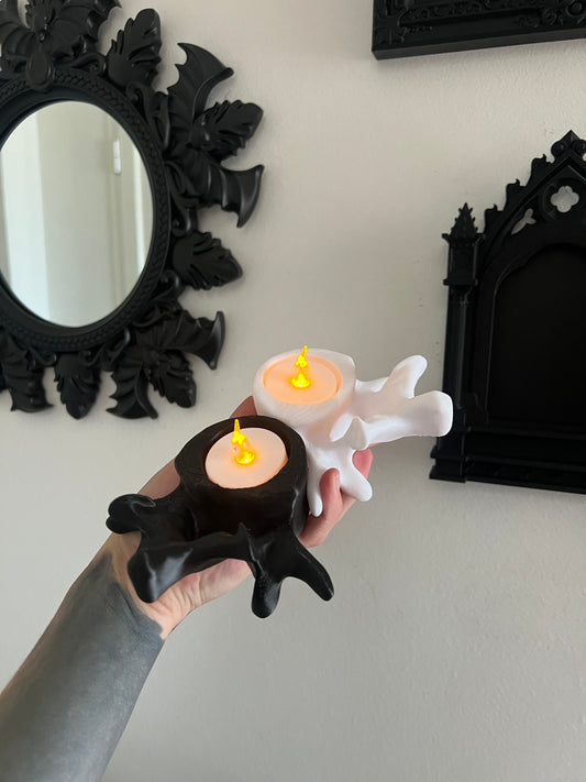 Gothic Vertebrae Candle Holder for LED Tealights