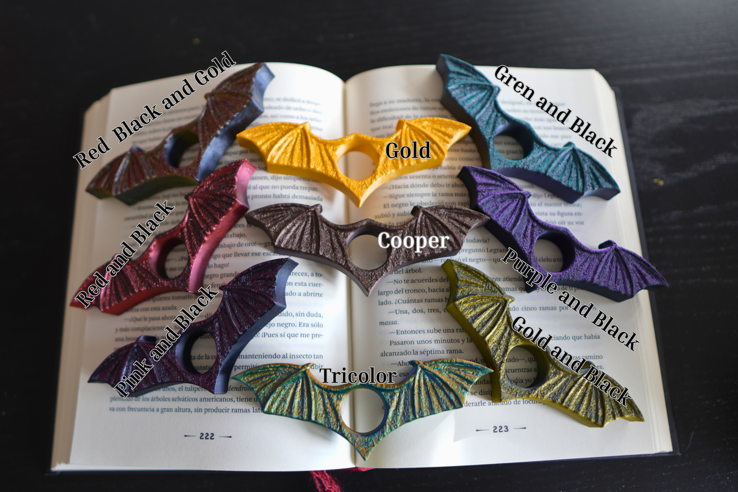 Dragon Wings Page Holder - Page Spreador Book Accesories Book Holders