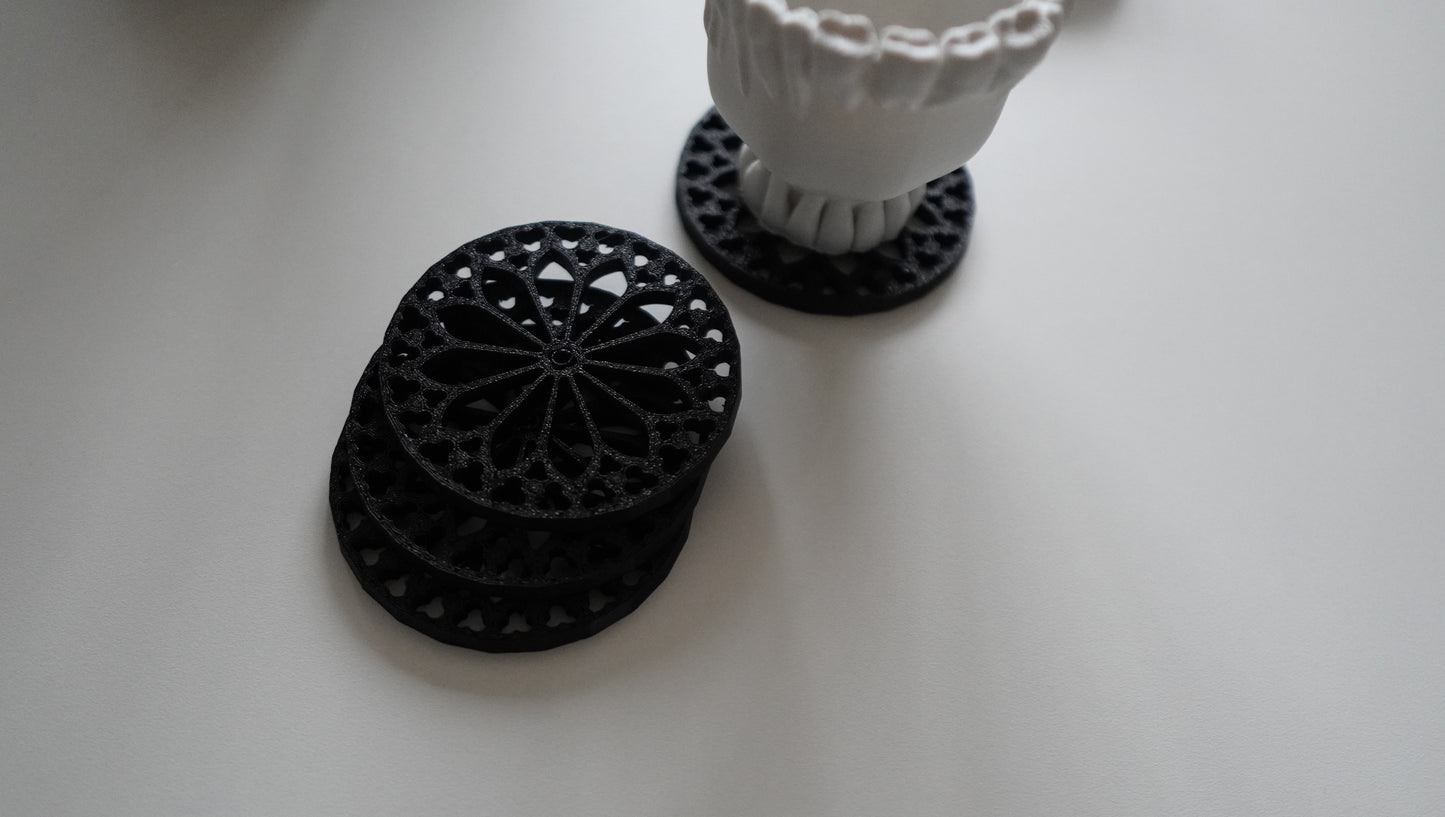 Gothic Window Coasters Pack of 4 Ud