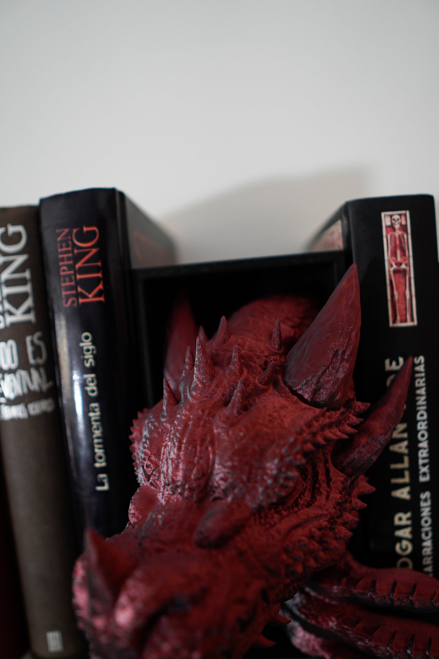 Fantasy Book Nook for book shelf decor Dragon Head