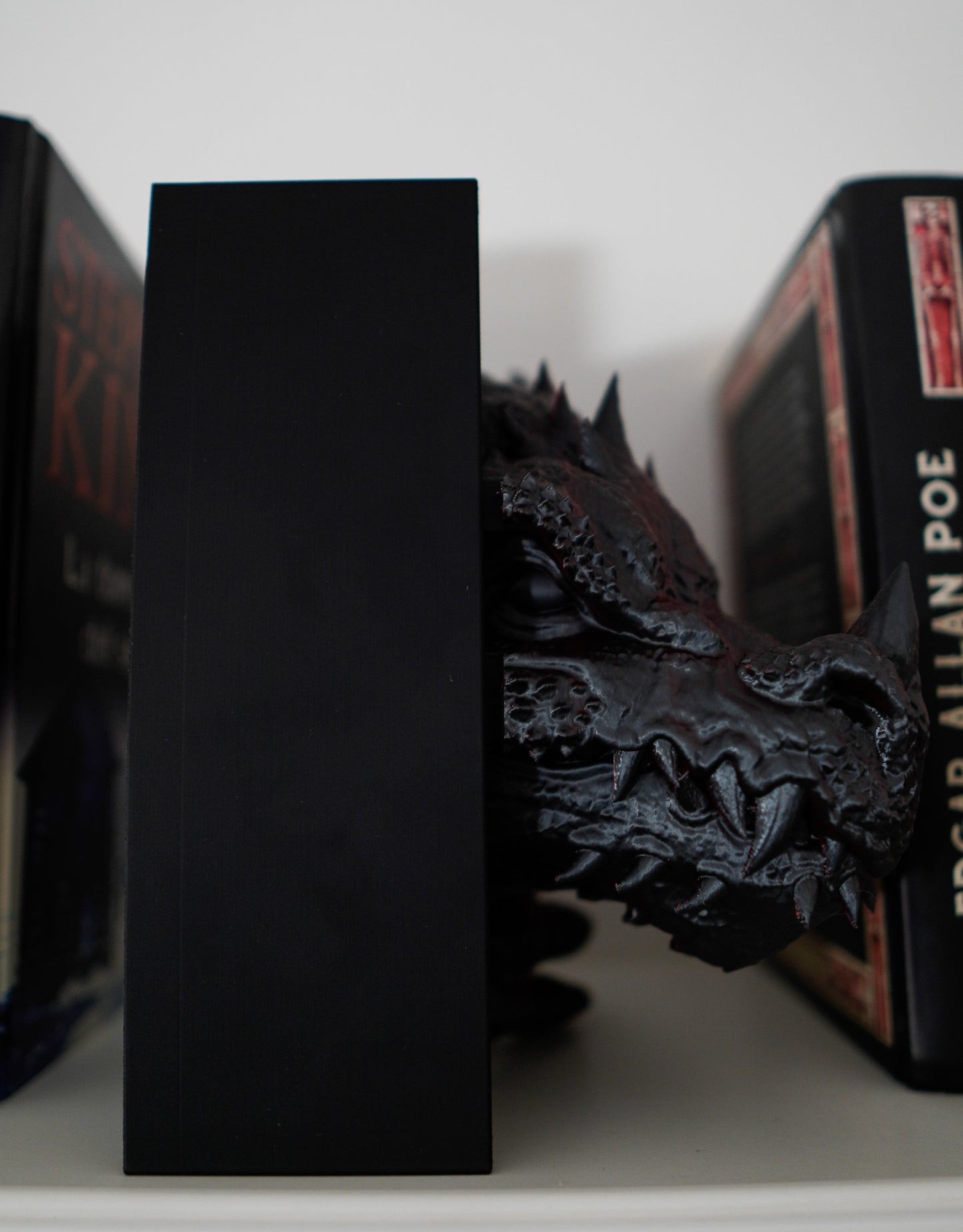 Fantasy Book Nook for book shelf decor Dragon Head