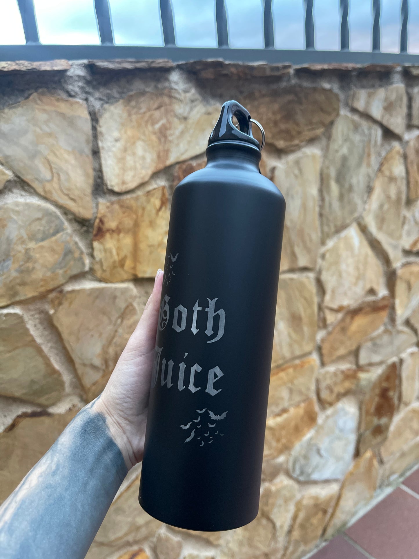 Goth juice watter bottle