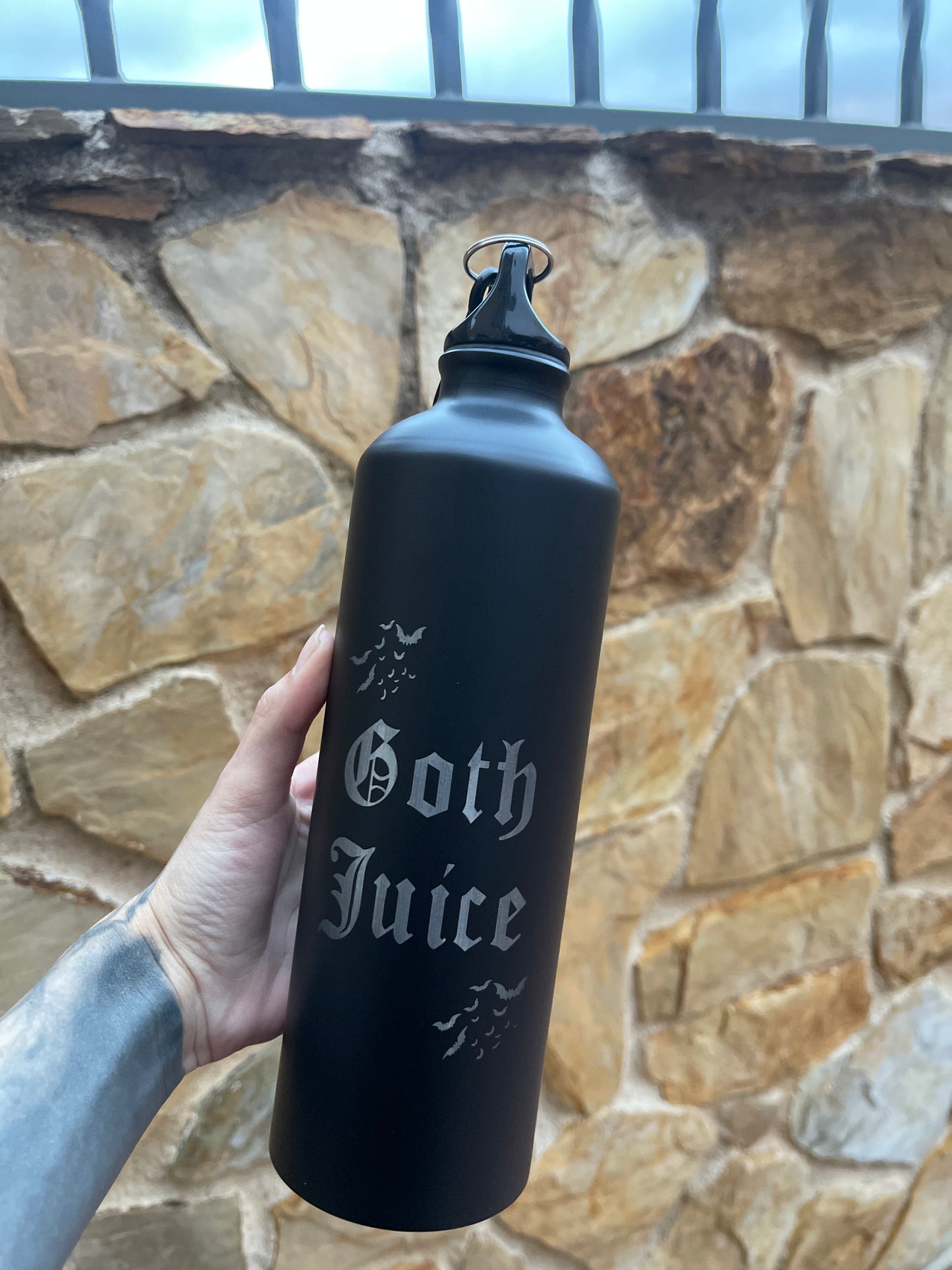 Goth juice watter bottle