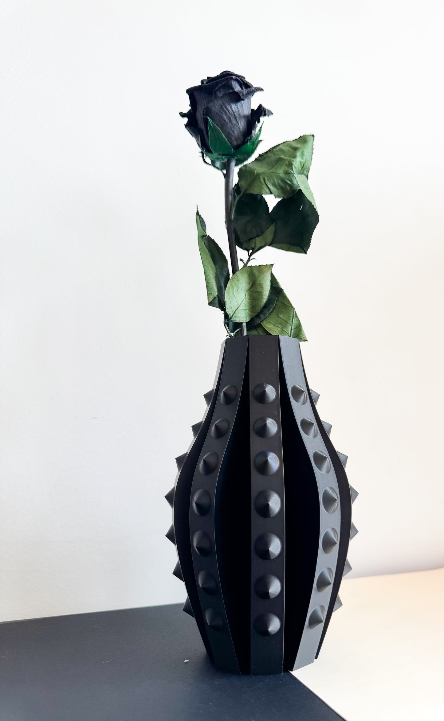Rose Thorns – Black Spiked Vase