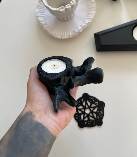 Spine Tea Light candel holder