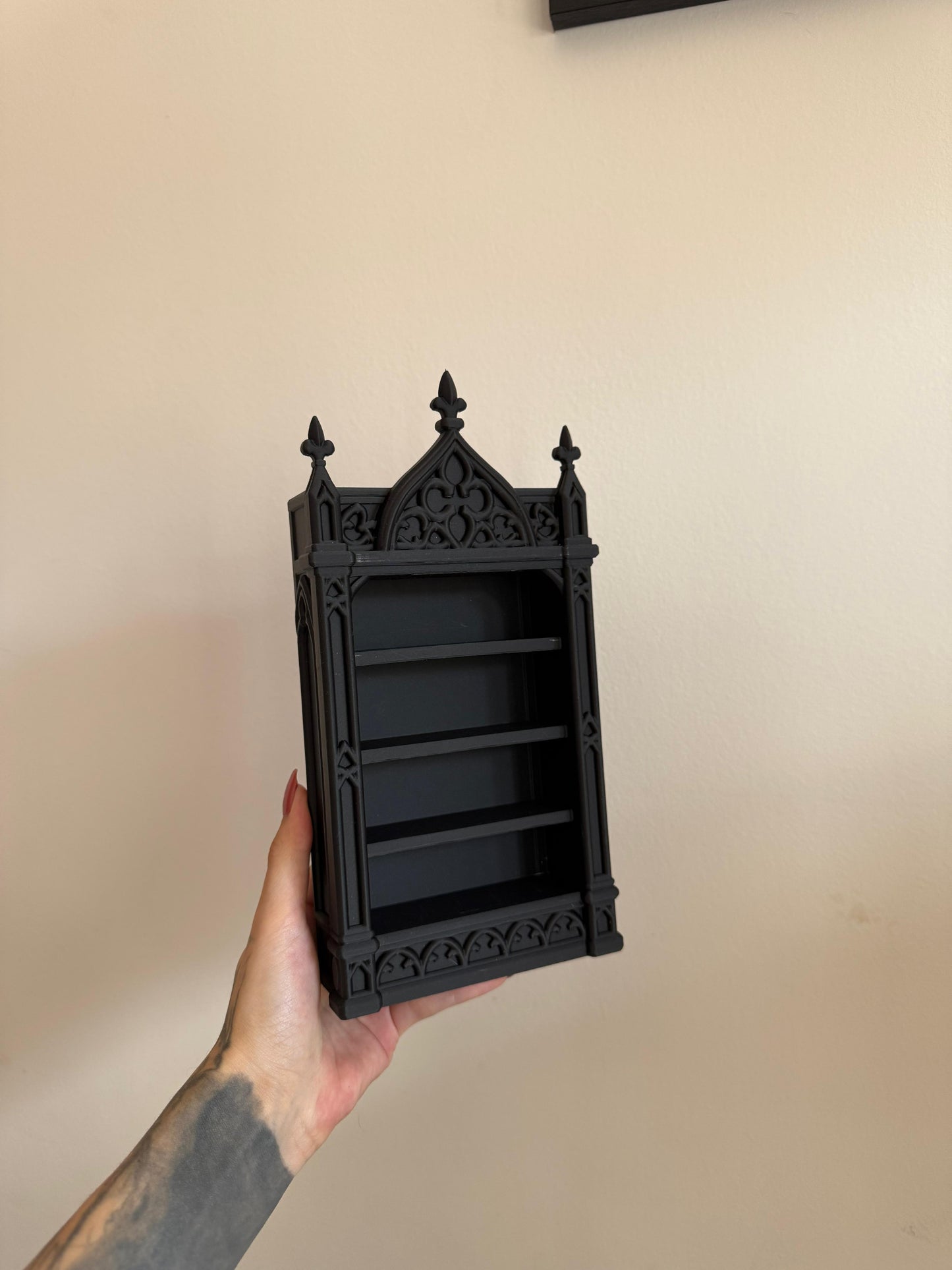 Gothic cathedral display shelf