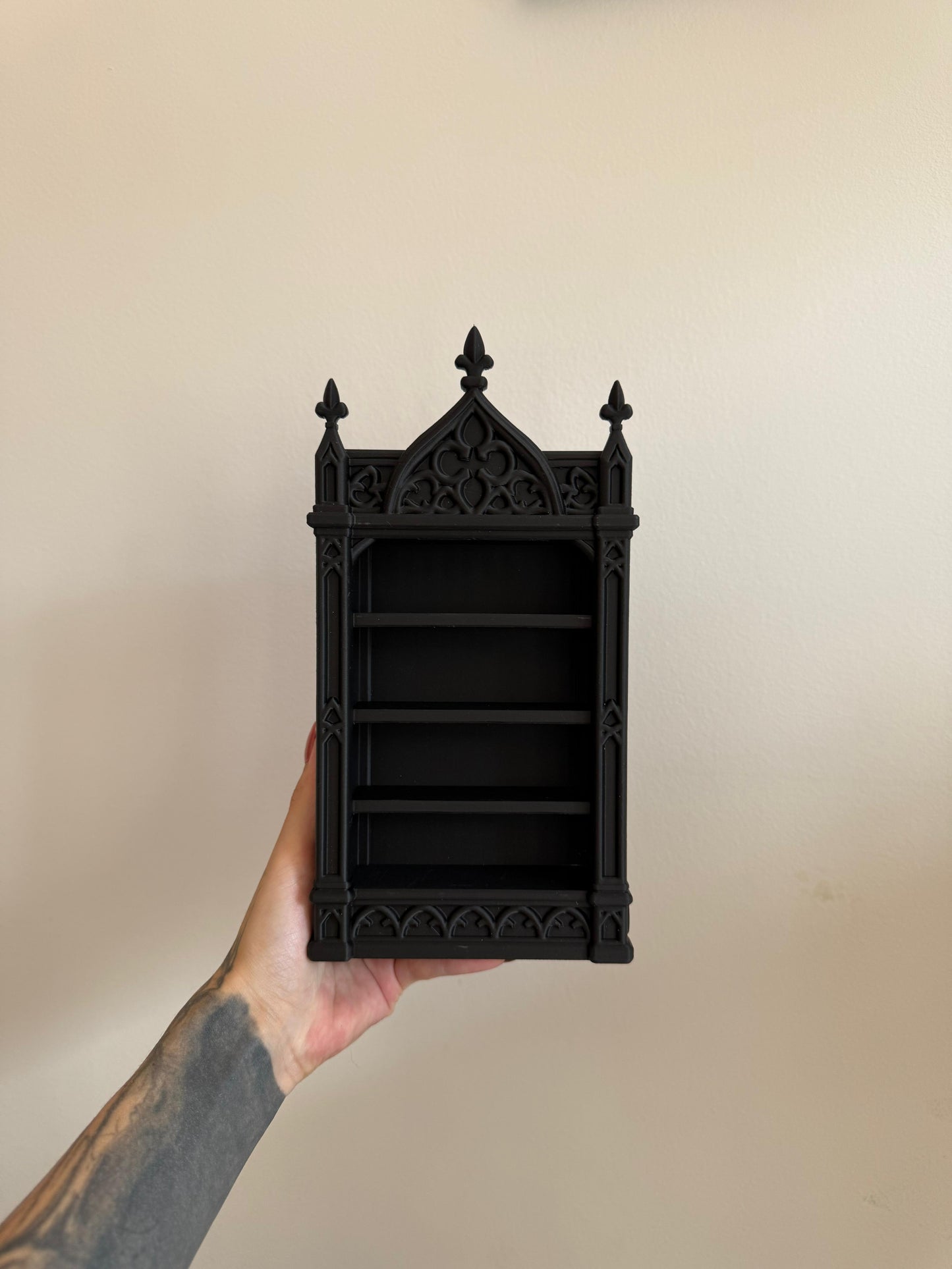 Gothic cathedral display shelf