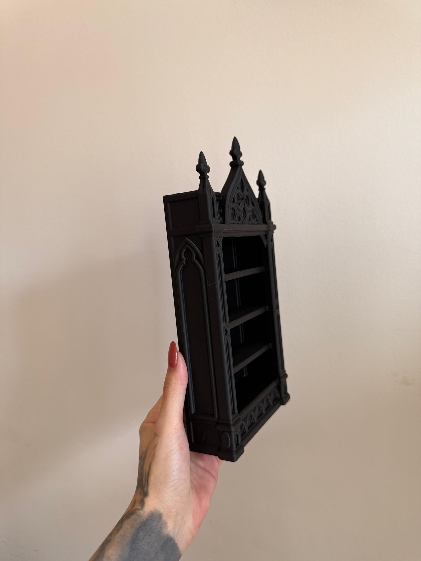Gothic cathedral display shelf