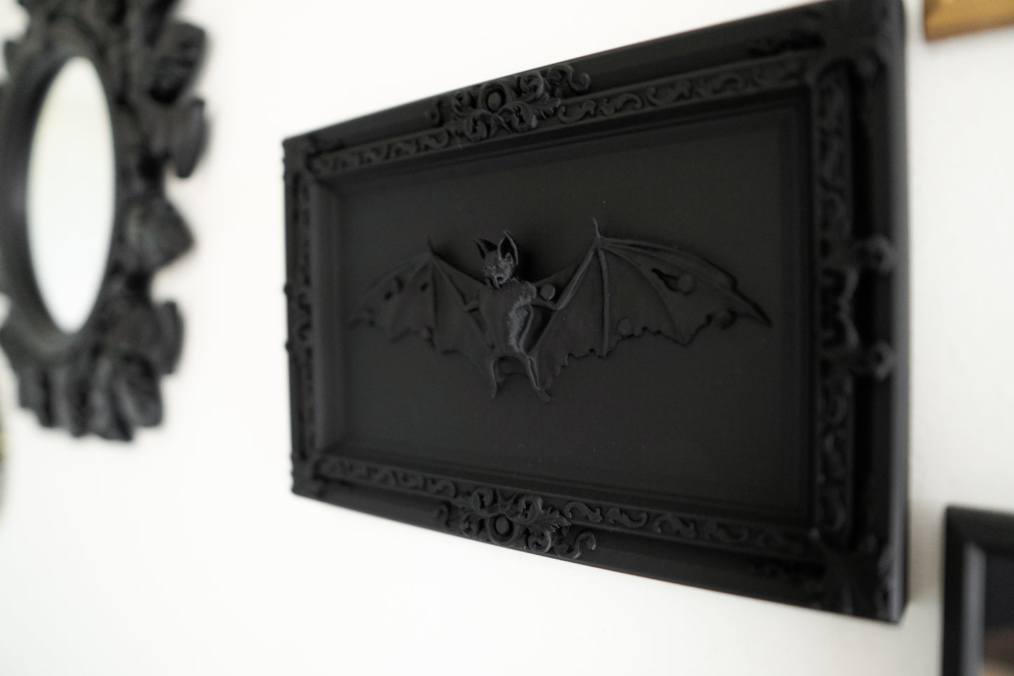 Taxidermy Bat Frame for Gothic Decor Spooky and Stylish