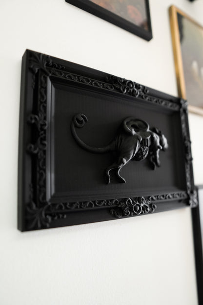 Taxidermy Rat Frame for Gothic Decor Spooky and Stylish