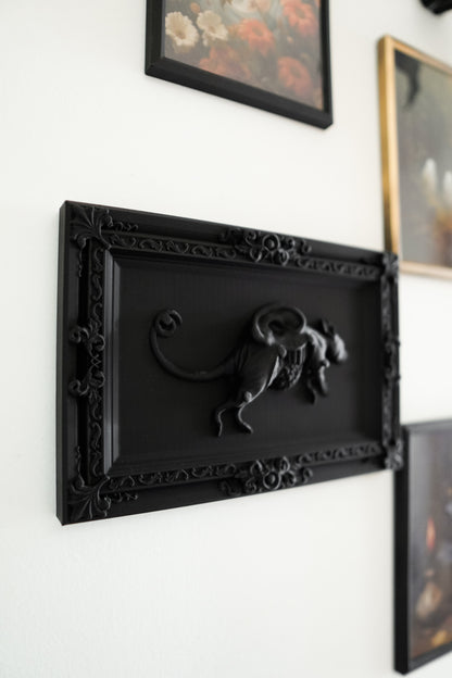 Taxidermy Rat Frame for Gothic Decor Spooky and Stylish