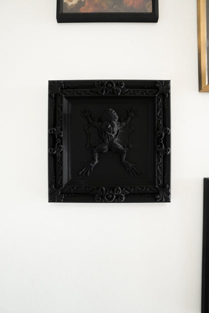 Elegant Black Dissected Frog Frame