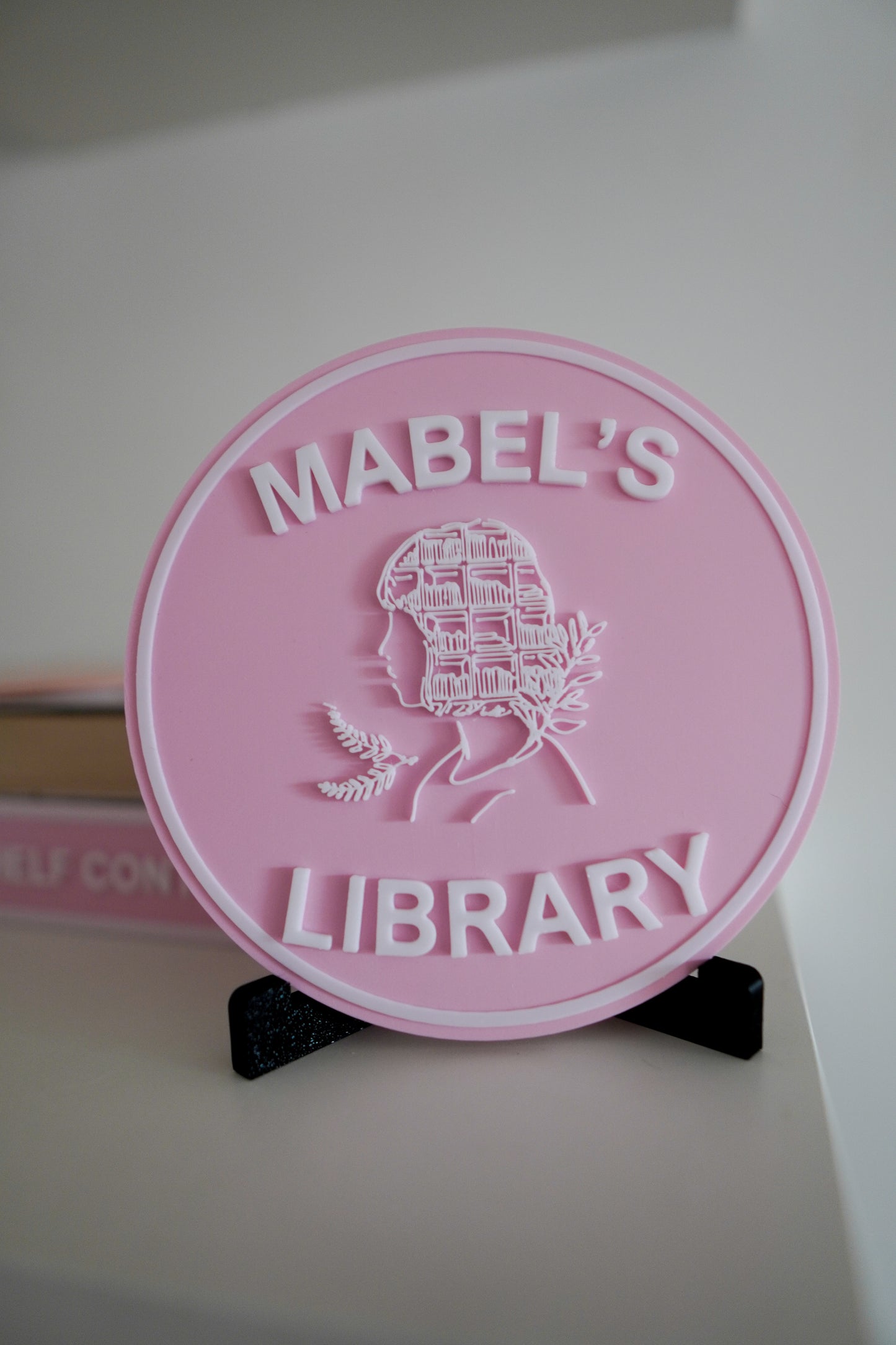 Library Sign,Personalized Bookshelf