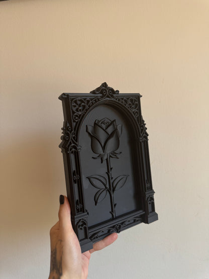 Black Gothic Rose Frame