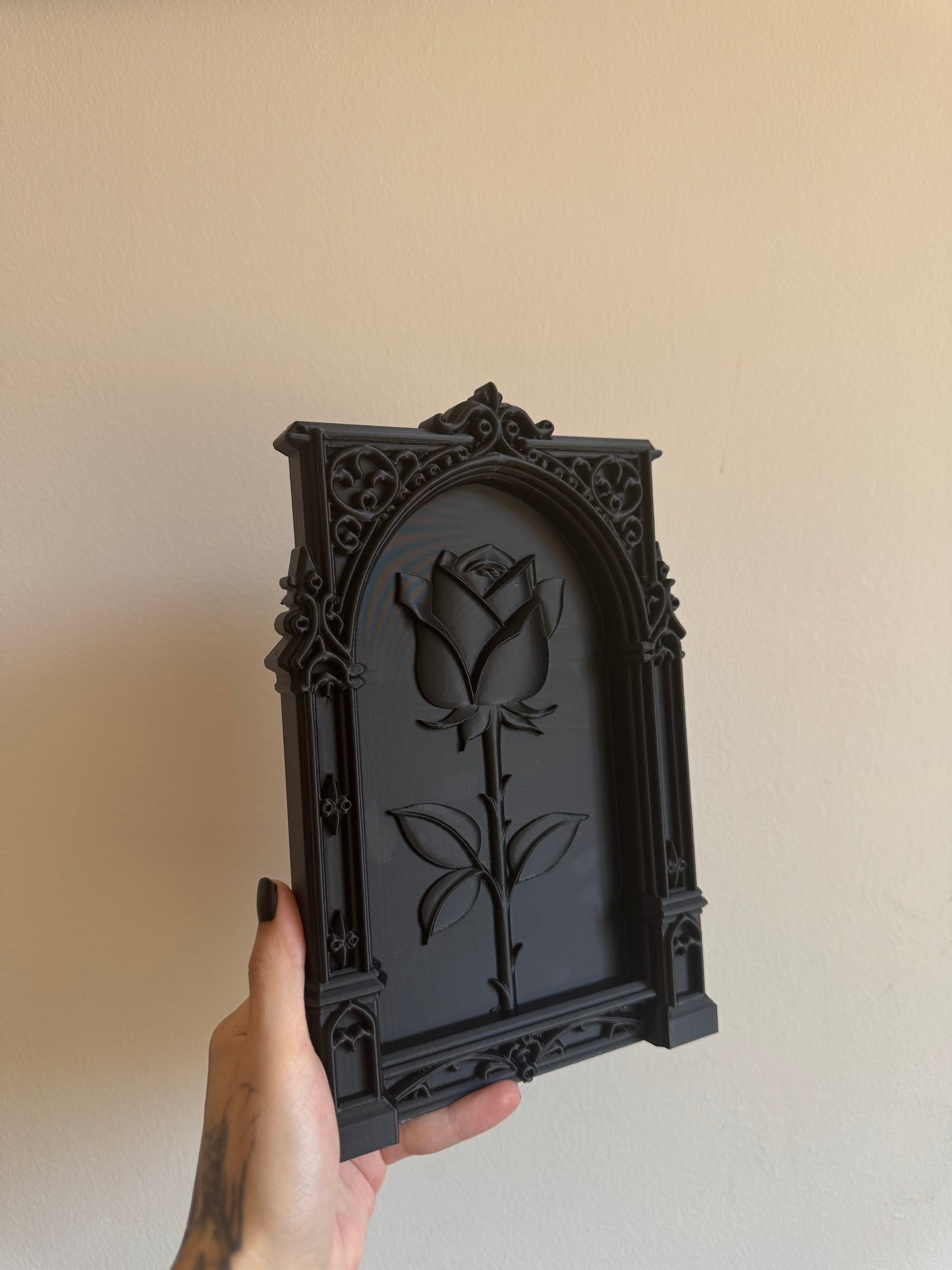 Black Gothic Rose Frame