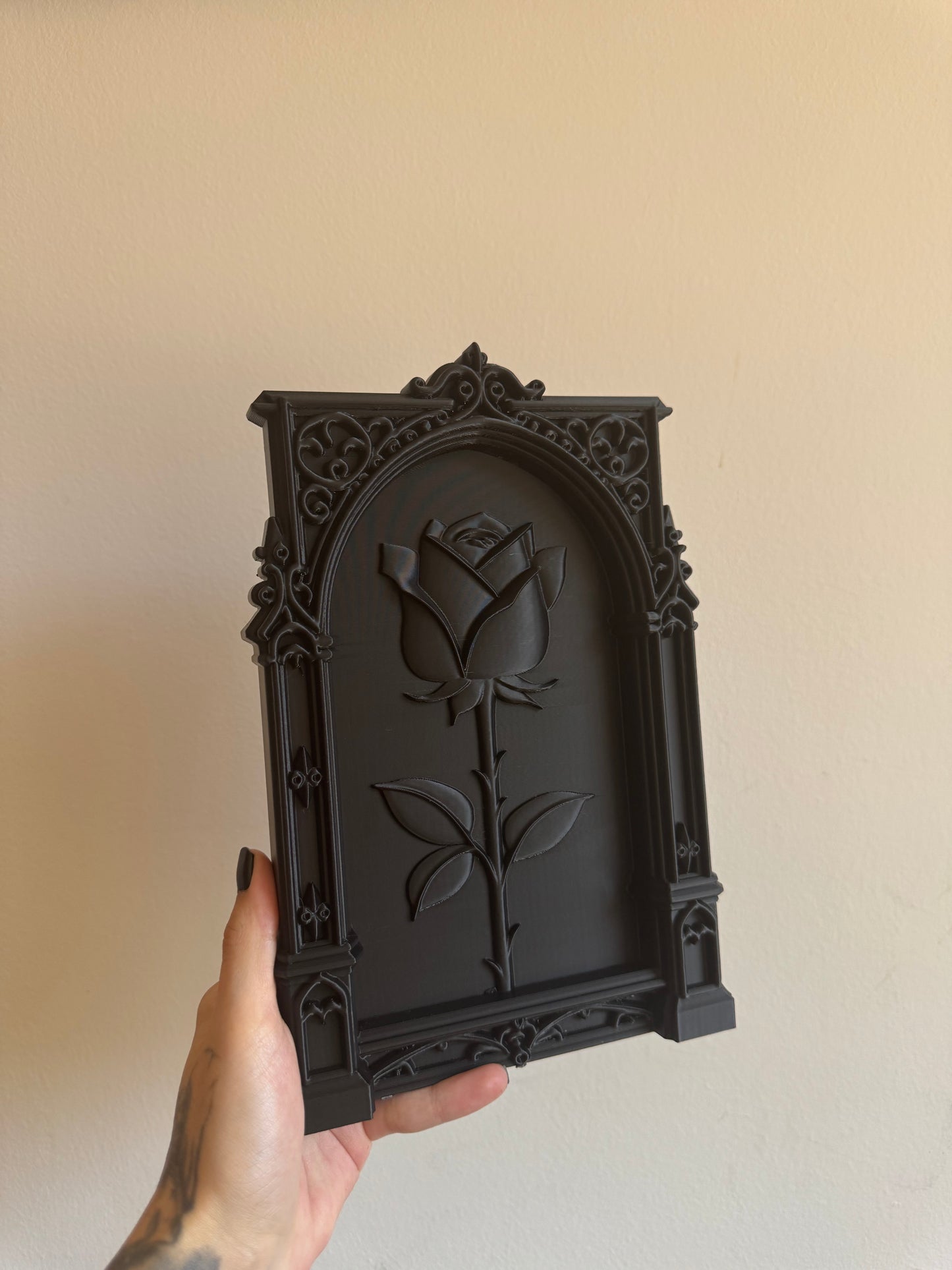 Black Gothic Rose Frame