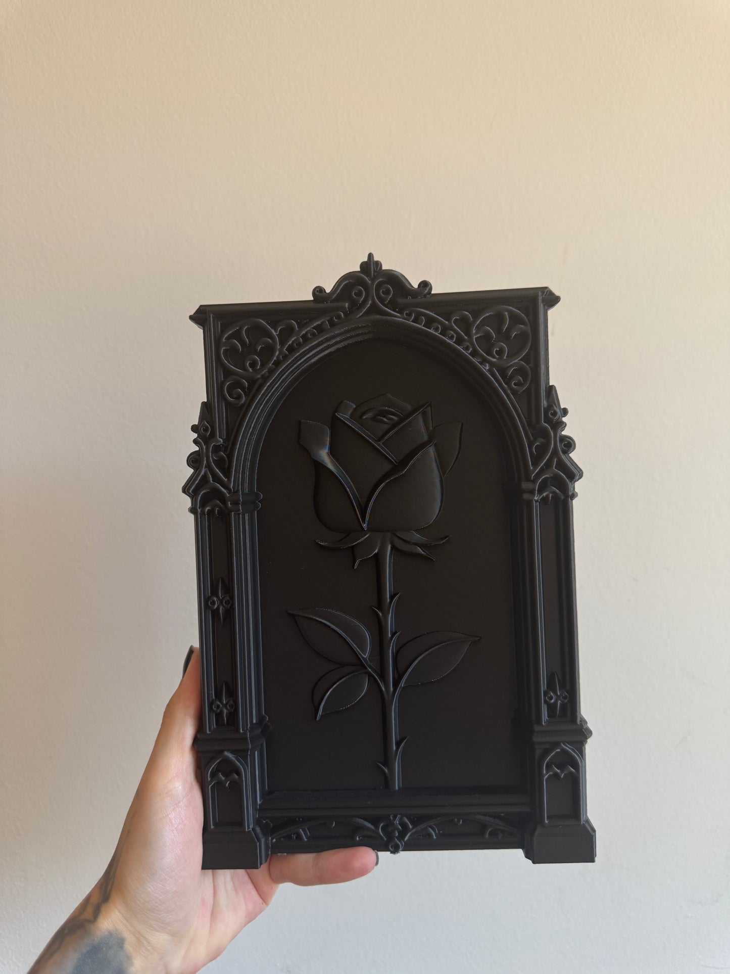 Black Gothic Rose Frame