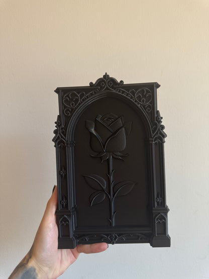 Black Gothic Rose Frame